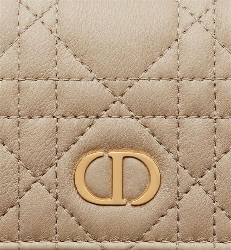 dior wallet capricorn|Dior Caro XS Wallet Natural Supple Cannage Calfskin.